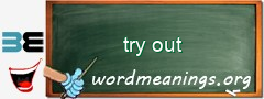 WordMeaning blackboard for try out